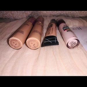 Concealer bundle (tarte,e.l.f, Maybelline,la girl)